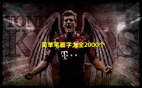 简单笔画字大全2000个